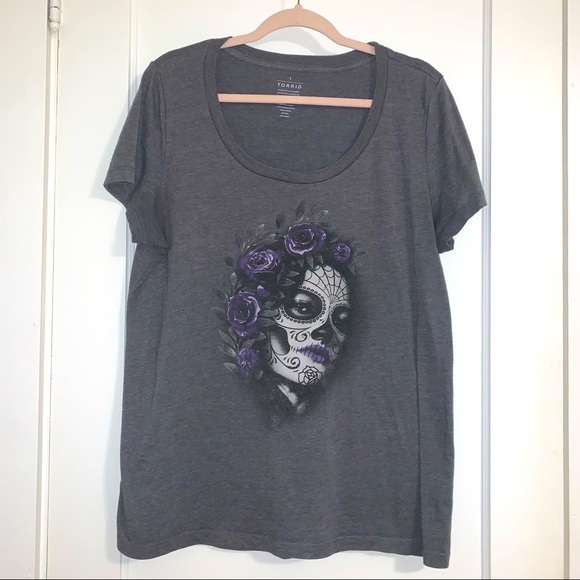 torrid Tops - Torrid Sugar Skull T-Shirt. Size 1.